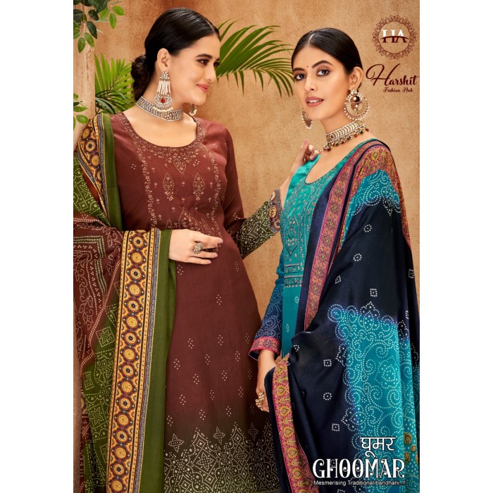 Harshit Ghoomar Pure Jam Cotton Dress Materials